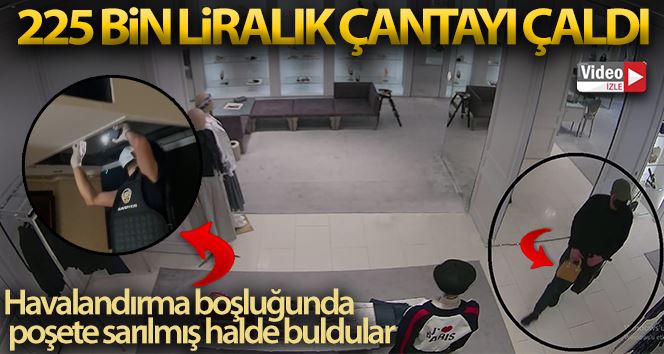 İstanbul’da 225 bin liralık çanta hırsızlığı saniye saniye kameralara yansıdı