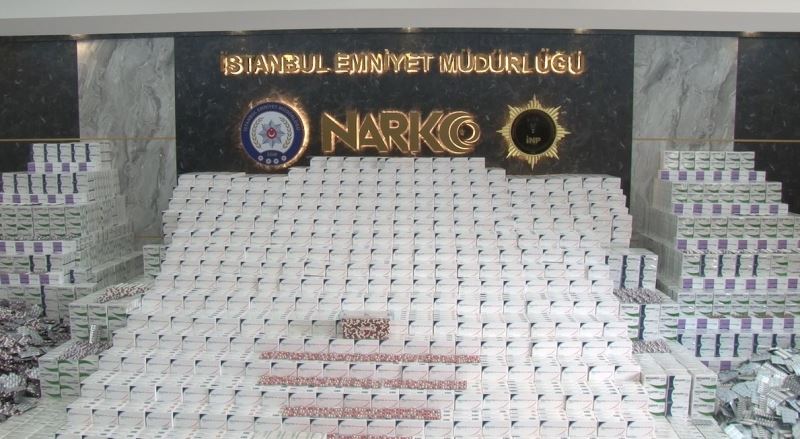 İstanbul’da rekor sayıda uyuşturucu özelliği bulunan ilaç yakalandı

