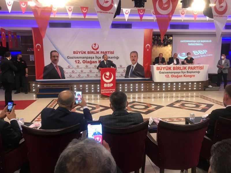 BBP Genel Başkanı Mustafa Destici: “Biz HDP, PKK’nın partisi olduğu için kapatılsın diyoruz”
