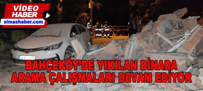 Sarıyer’de çöken 9 katlı binadaki arama çalışmaları devam ediyor