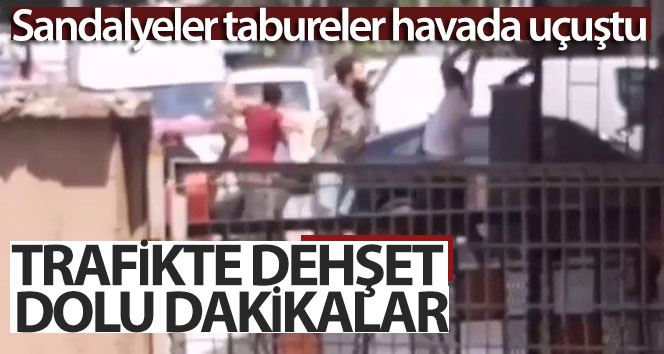 (Özel) Maltepe’de pes dedirten olay: Sandalyeler tabureler havada uçuştu