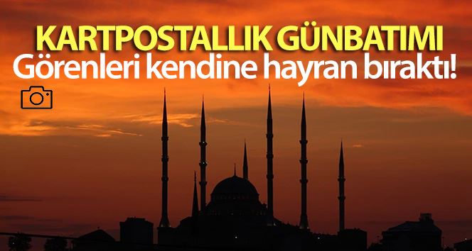 İstanbul’da kartpostallık günbatımı