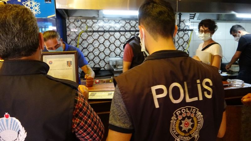 Maltepe’de restoran ve iş yerlerinde sahte içki denetimi
