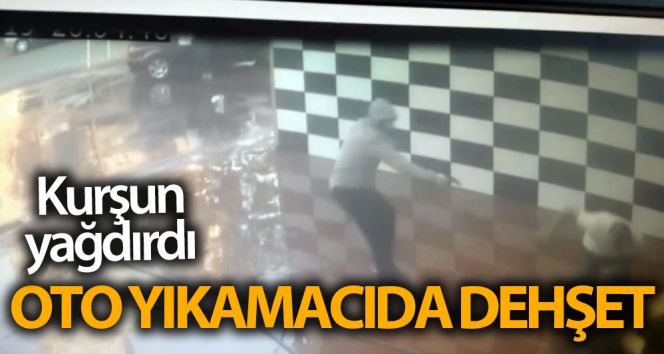 (Özel) İstanbul’da oto yıkamacıya gelip kurşun yağdırdı: Dehşet anları kamerada