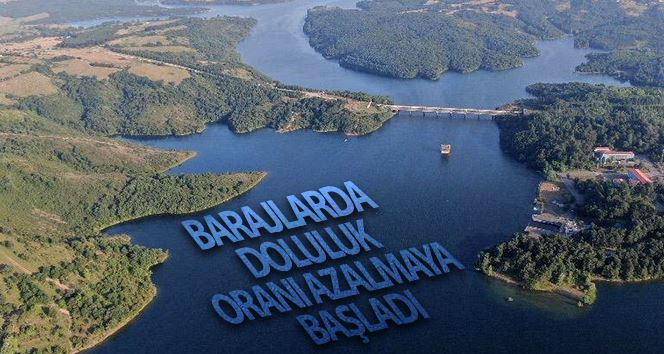 (Özel) İstanbul  Barajlarında doluluk oranı azalmaya başladı