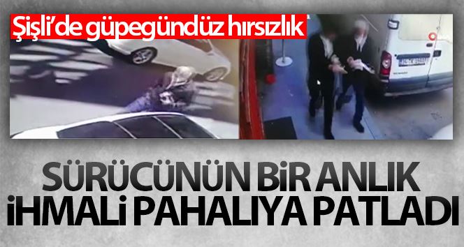 (ÖZEL) Şişli’de sürücünün bir anlık ihmali pahalıya patladı