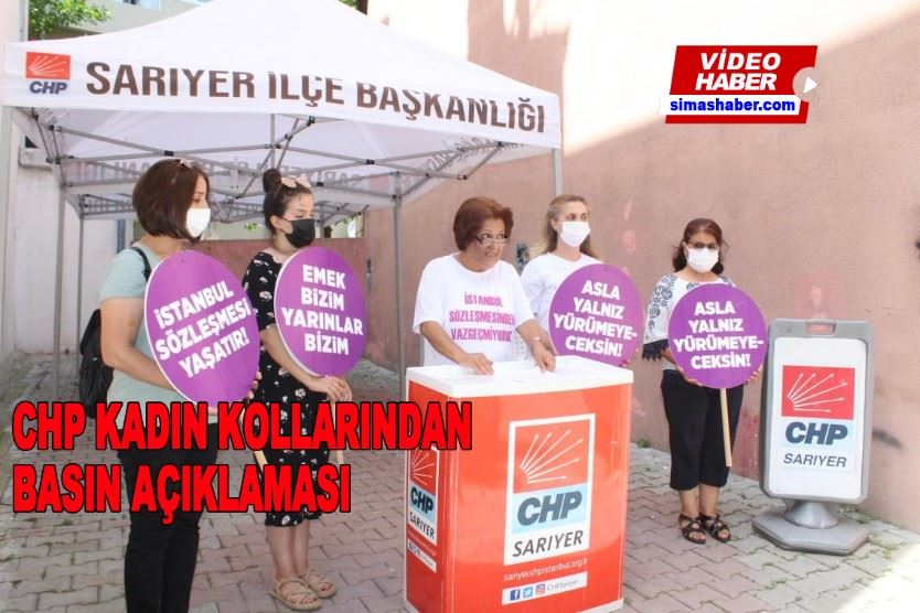 CHP Kadın kollarından basın açıklaması