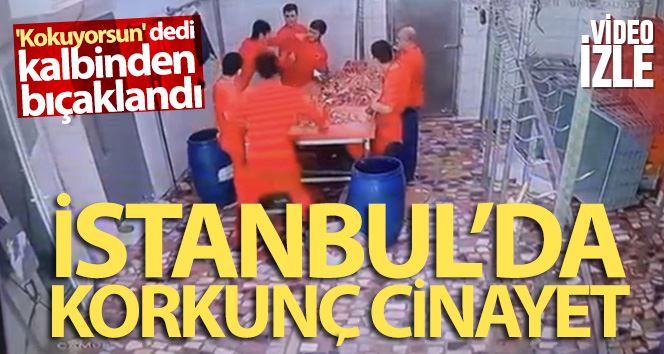 (Özel) İstanbul’da korkunç cinayet kamerada: “Kokuyorsun” dedi diye kalbinden bıçaklandı