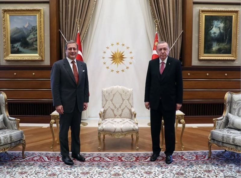 Cumhurbaşkanı Recep Tayyip Erdoğan, Burak Elmas’ı kabul etti
