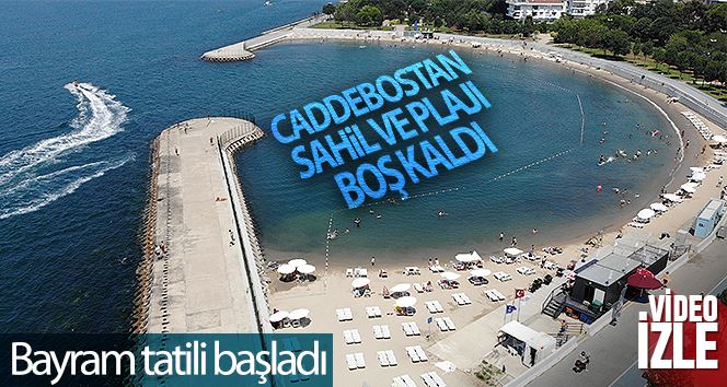 Bayram tatili başladı, Caddebostan Sahil ve plajı boş kaldı