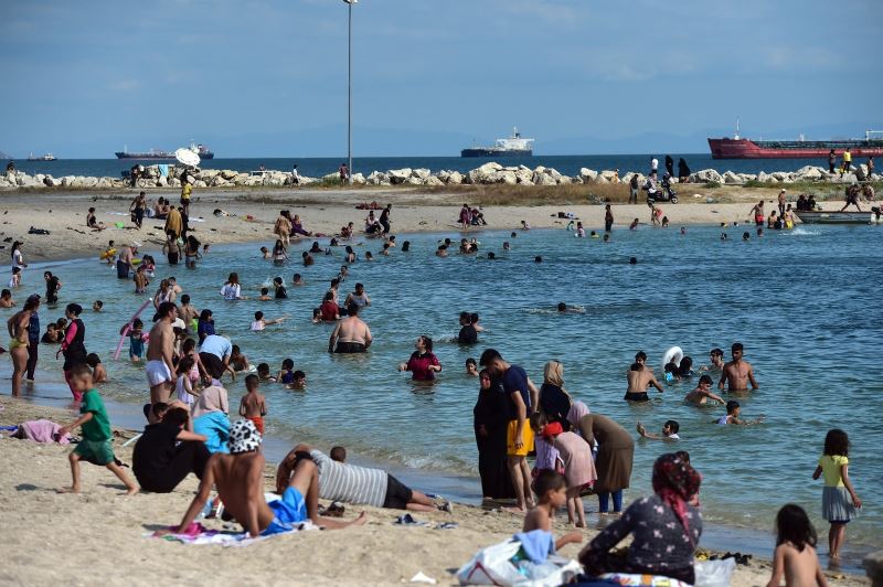 Yeşilköy sahilinde bayramın son günü yoğunluk yaşandı
