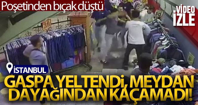 Bahçelievler’de hırsızlık şüphelisine meydan dayağı kamerada