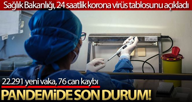 Son 24 saatte korona virüsten 76 kişi hayatını kaybetti
