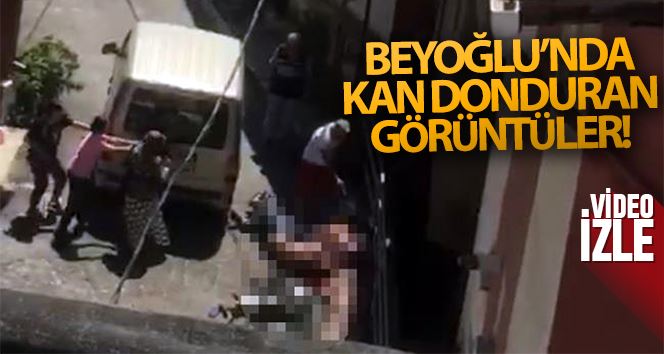 (Özel) Beyoğlu’nda 4 kişinin öldürüldüğü dehşet anları kamerada