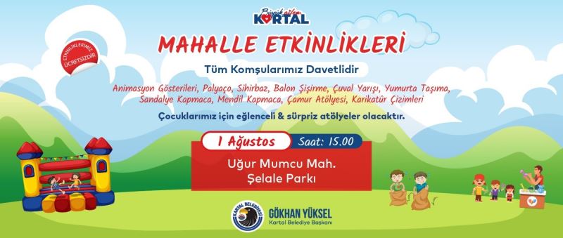 Kartallı çocuklar bu hafta sonu mahalle etkinlikleri ile doyasıya eğlenecek
