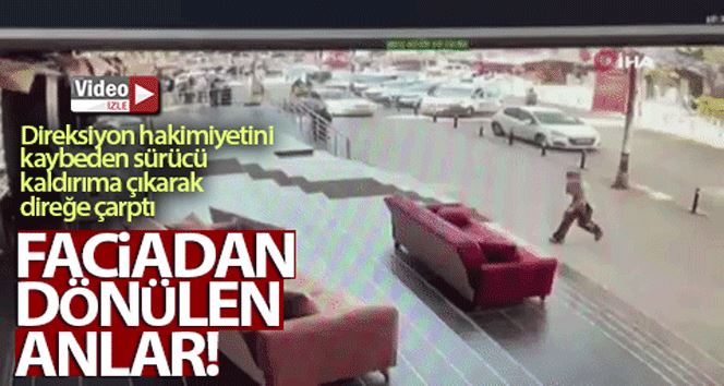 Bahçelievler’de faciadan dönülen kaza kamerada