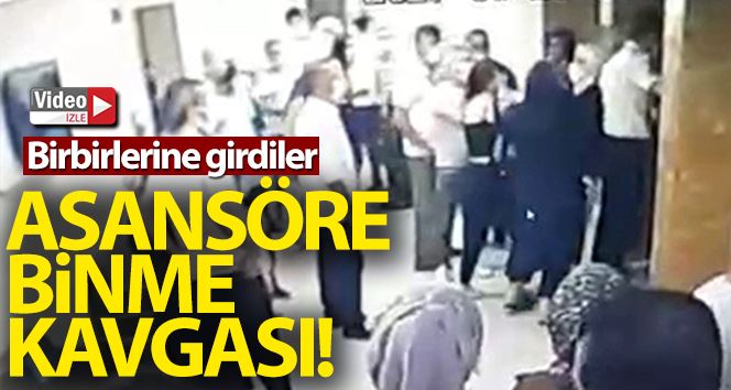 (Özel) Özel hastanede asansöre binme kavgası