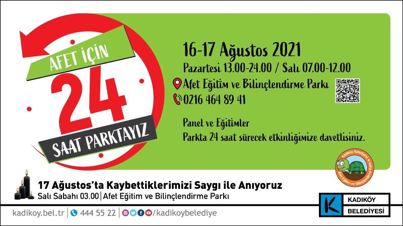 Kadıköy, Marmara Depremi’ni 24 saat sürecek bir programla anıyor
