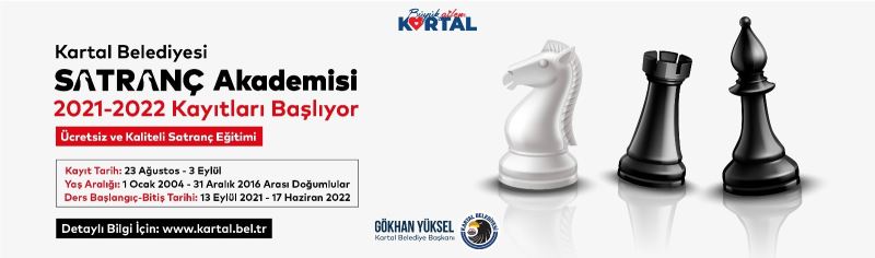 Kartal Belediyesi Satranç Akademisi 2021-2022 kayıtları başlıyor
