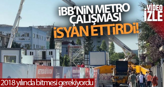 Ataköy-İkitelli metro hattının 3 yıl geciken inşaatında vatandaş isyan etti