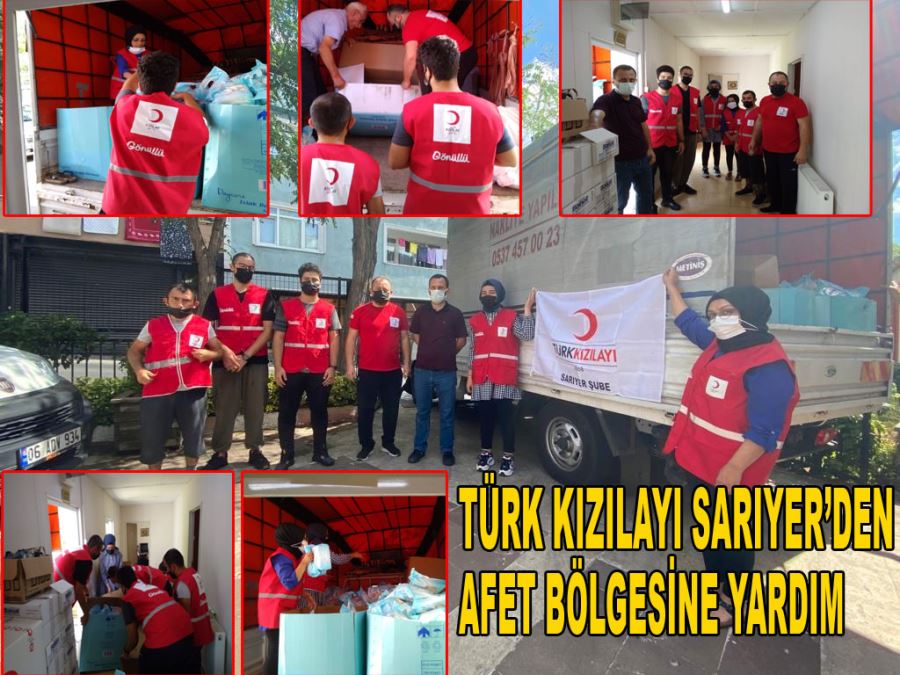 Türk Kızılayı Sarıyer toplanan yardımları afet bölgesine gönderdi