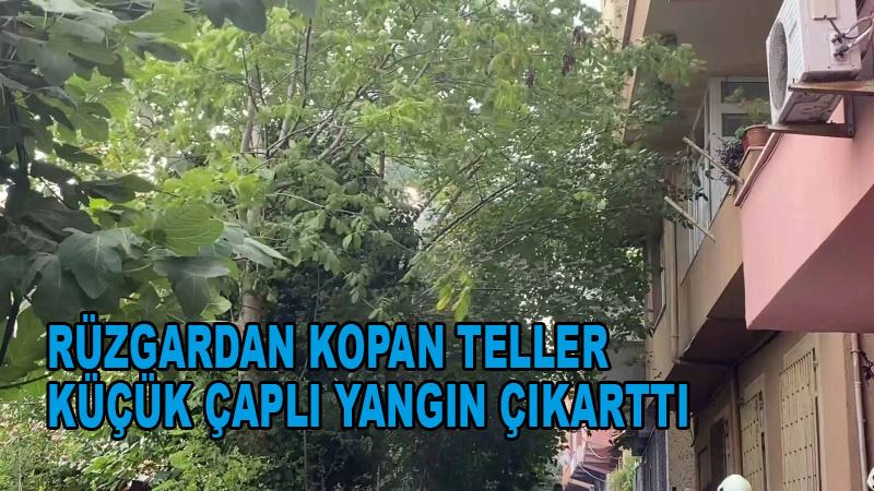 Sarıyer’de kopan elektrik kablosu alev aldı, olası faciadan dönüldü