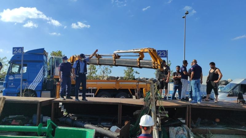 Fatih Yenikapı mendirek alanında denetim
