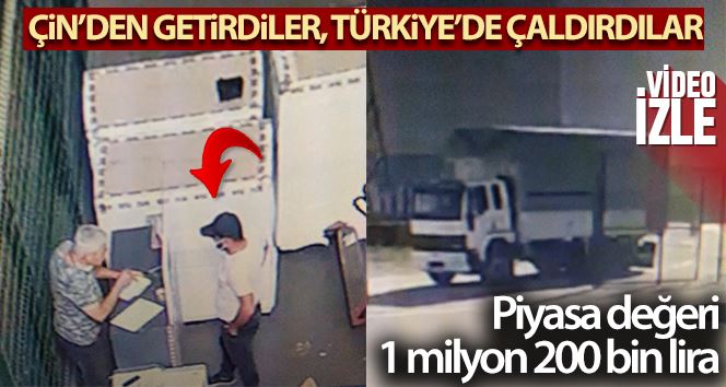 (Özel) Çin’den getirilen 1 milyon 200 bin liralık mal gümrükten çalındı, zanlı kamerada