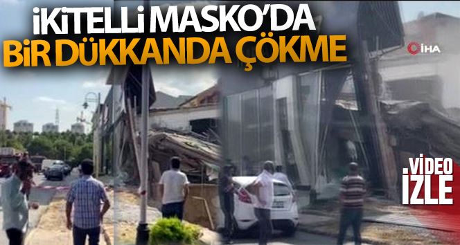 Masko Sanayi Sitesi’nde bir bina çöktü
