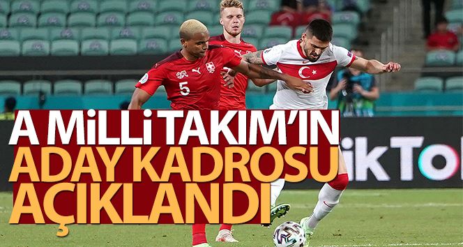 A Milli Takım’ın aday kadrosu açıklandı