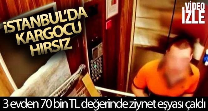 (ÖZEL) İstanbul’da kargocu hırsız yakalandı