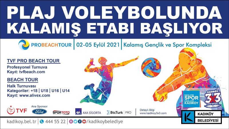 Plaj voleybolu turnuvasında Kadıköy etabı başlıyor
