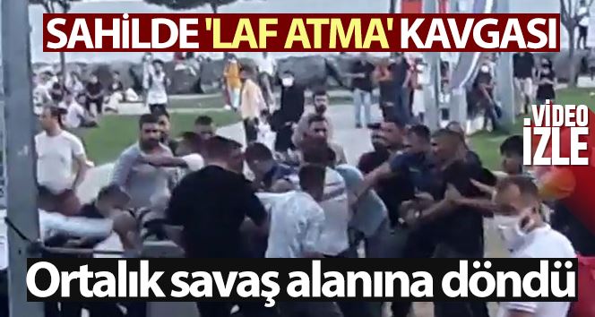 (Özel) Avcılar sahilde 