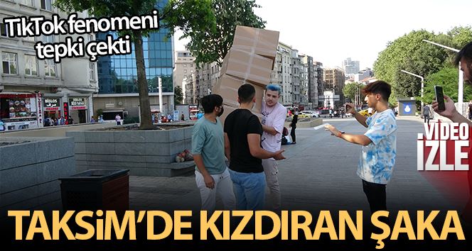 ÖZEL) TikTok fenomeni Semih Varol’dan Taksim Meydanı’nda tepki çeken şaka