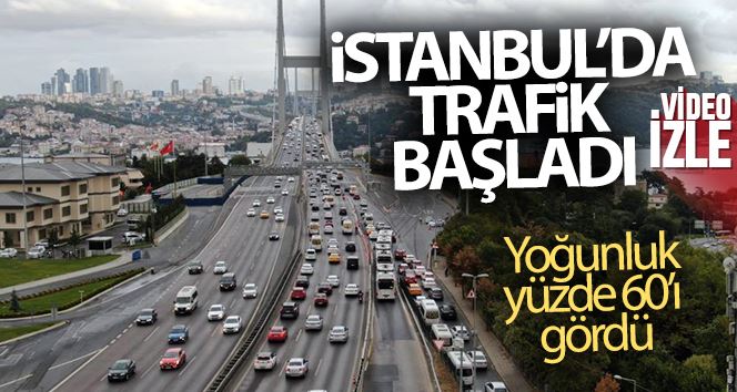 İstanbul’da yağışlar trafiği vurdu, yoğunluk yüzde 55’i gördü