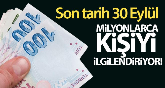 Vergi yapılandırmasında son başvuru tarihi 30 Eylül