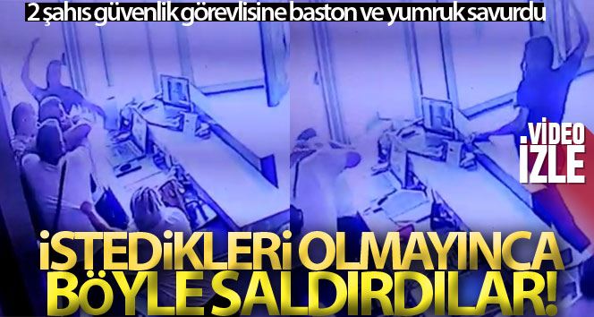 (Özel) İstanbul’da lüks rezidansta baston ve yumruklu kavga kamerada