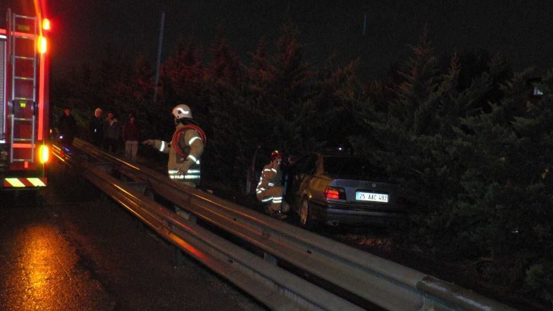 Sultanbeyli TEM’de sıkışmalı trafik kazası: 2 yaralı
