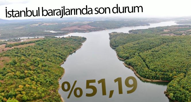 İstanbul’un barajlarında doluluk yüzde 51,19