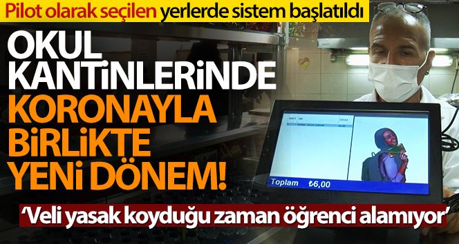 Okul kantinlerine de temassız ödeme geldi