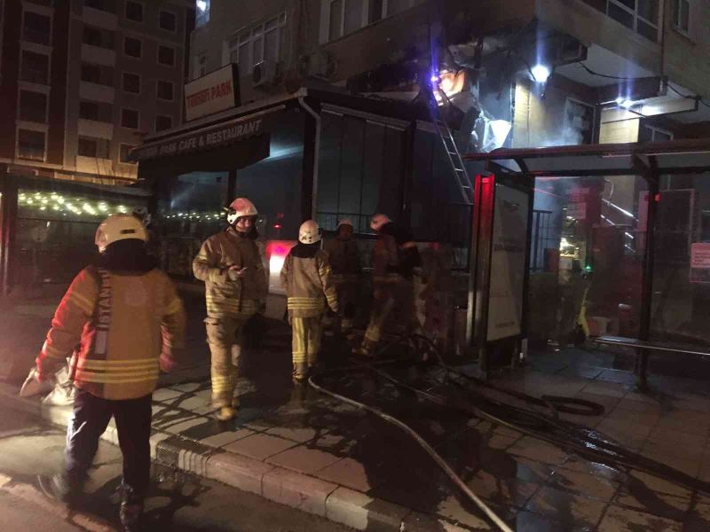 Şişli’de restoranın asma katında yangın