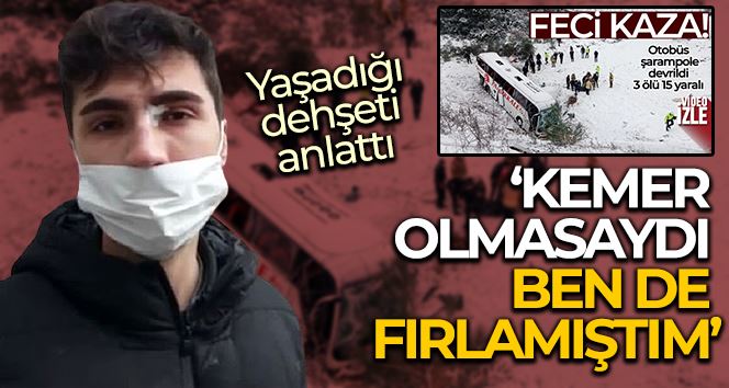 İstanbul’daki otobüs kazasını anlatan yolcu: “Kemer olmasaydı ben de fırlamıştım”