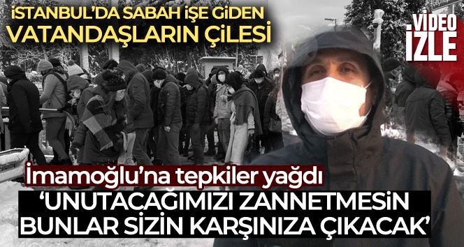 Edirnekapı’da sabah işe giden vatandaşlar zor anlar yaşadı