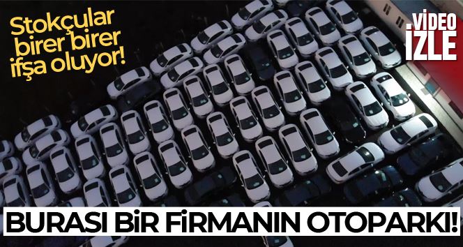 Arnavutköy’de firmanın otoparkında bekleyen sıfır araçlar dikkat çekti