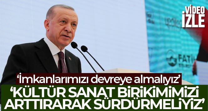 Cumhurbaşkanı Recep Tayyip Erdoğan 2. Yeditepe Bienali’nde konuştu