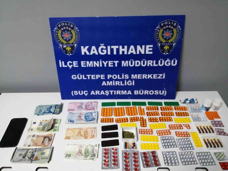 Kağıthane’de uyuşturucu taciri serum şeklindeki uyuşturucu ile yakalandı
