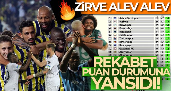 Süper Lig’de rekabet, puan durumuna yansıdı