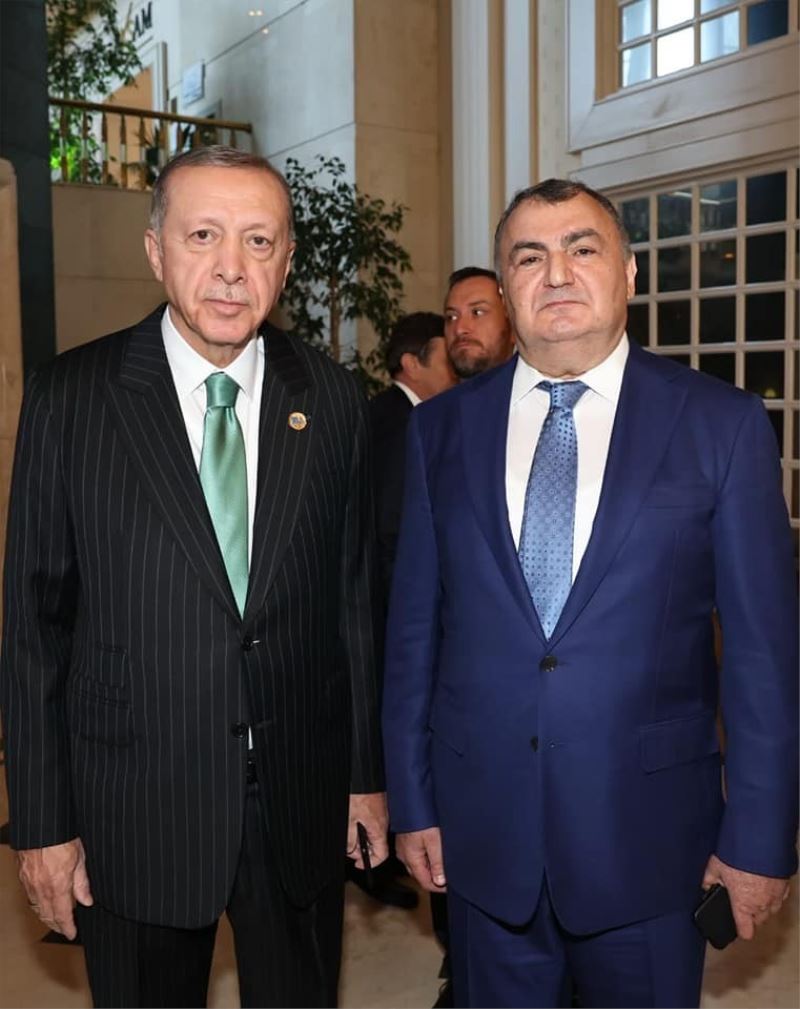 DATÜB Genel Başkanı Kassanov, Cumhurbaşkanı Erdoğan ile görüştü
