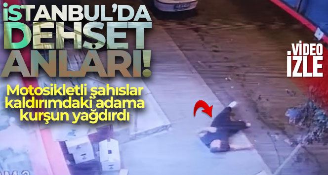 İstanbul’da dehşet anları kamerada: Saldırıda vurulan adam yere yığıldı