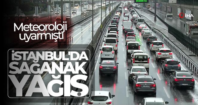 İstanbul’da aniden bastıran yağış, vatandaşlara zor anlar yaşattı